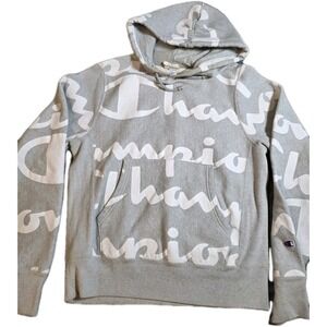 VINTAGE CHAMPION REVERSE WEAVE Hoodie ALLOVER PRINT